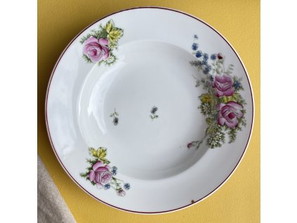 Hluboký talíř růže