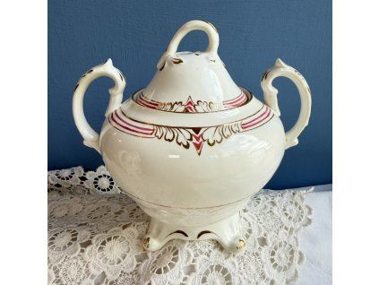 Porcelánová dóza růžové dataily