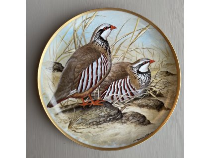 Franklin Porcelain Gamebird of the World - Red Legged Partridge