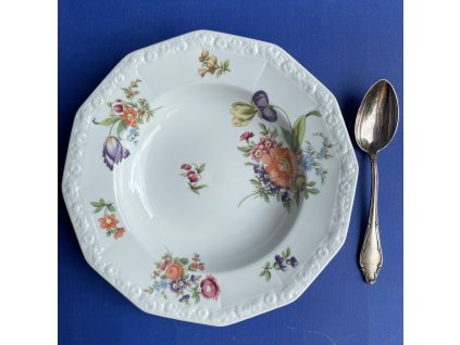 Hluboký talíř Classic Rose používaný