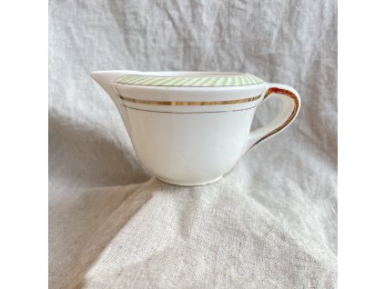 Keramická mlékovka se zlatou linkou