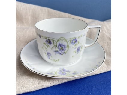Porcelánový hrnek s podšálkem Rosenthal Wilhelmine