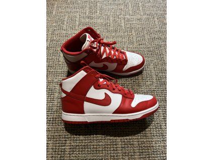 Nike Dunk High University Red, velikost 45,5