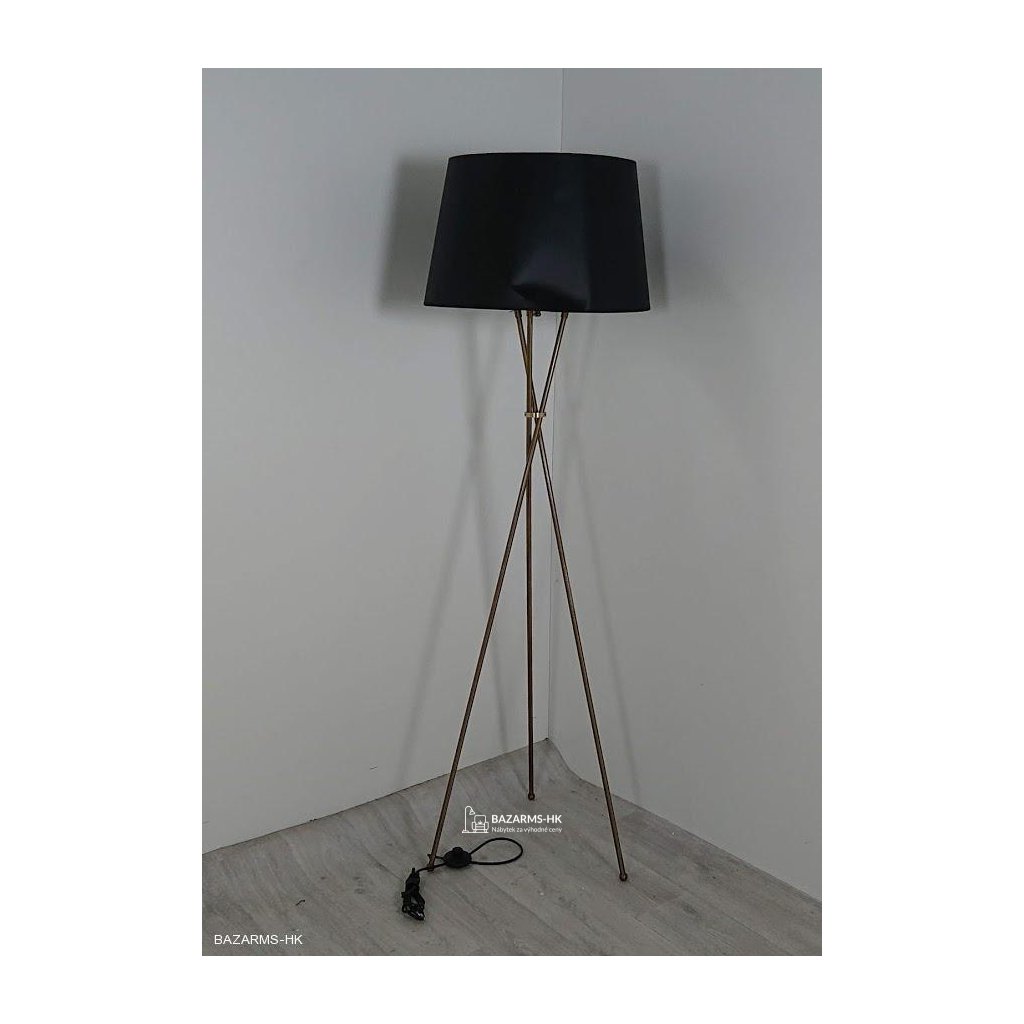 Tripod lampa Vintage Brown