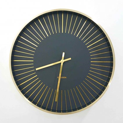 Nástěnné hodiny o 40 cm Gold Lines – Karlsson