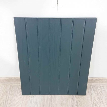 Antracitově šedá nábytková dvířka z masivního borovicového dřeva 38x45 cm