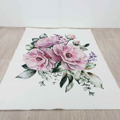 Růžovo-krémový pratelný koberec 140x220 cm New Carpets – Oyo home