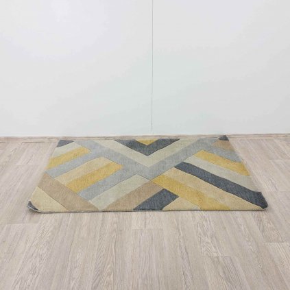 Šedo-žlutý koberec Asiatic Carpets Reef Big Zig, 120 x 170 cm