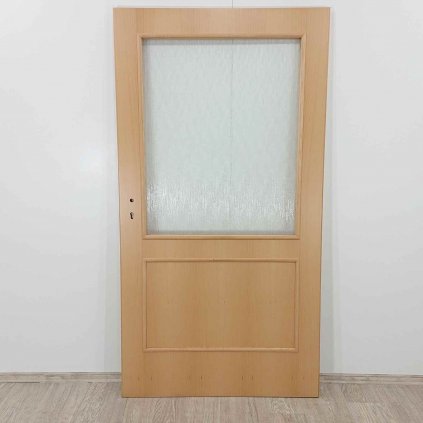 Interiérové dveře 100 pravé prosklené dýhované buk Sapeli