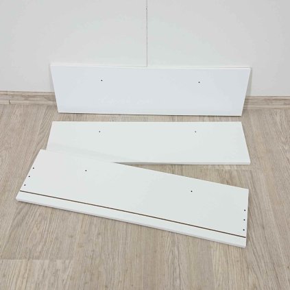 Bílé čelo k zásuvce 71 cm sada 3 ks