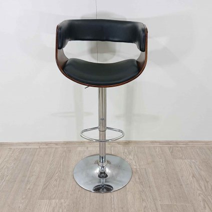 Černá barová židle Manhattan Wood Kare Design