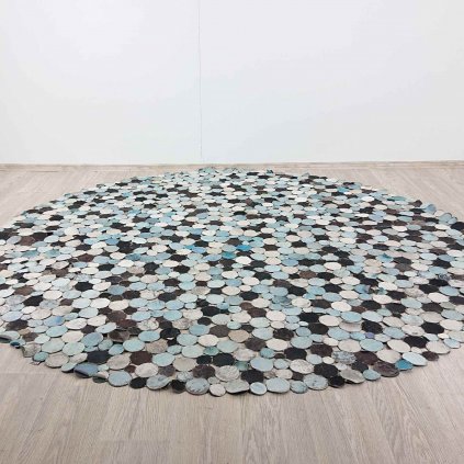 Kusový koberec Circle Multi Blue o 250 cm Kare Design