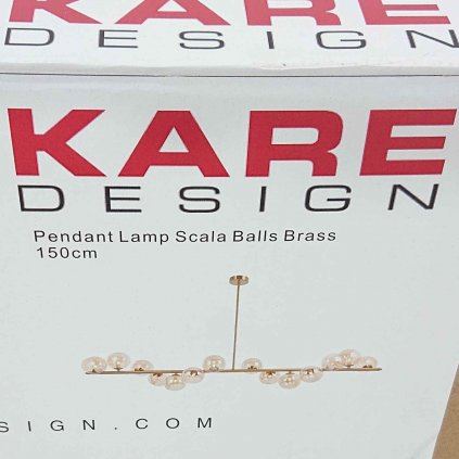 Stropní světlo Scala Balls mosaz 150cm Kare Design