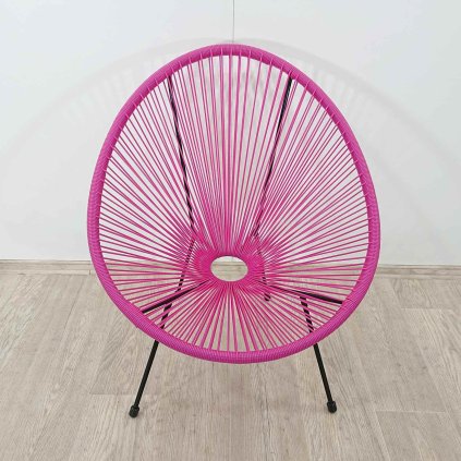Růžové křeslo Acapulco Kare