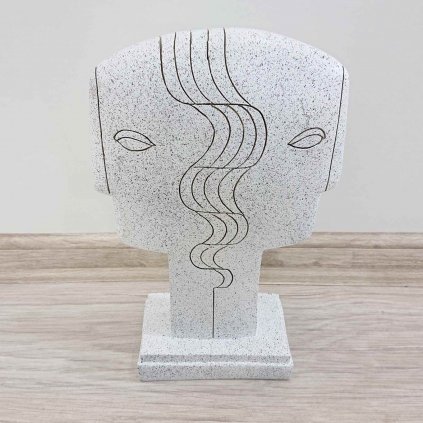 Dekorace Symmetric Face 28cm Kare