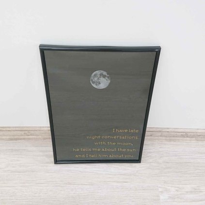 Obraz s rámem Moon 41×29 cm Kare