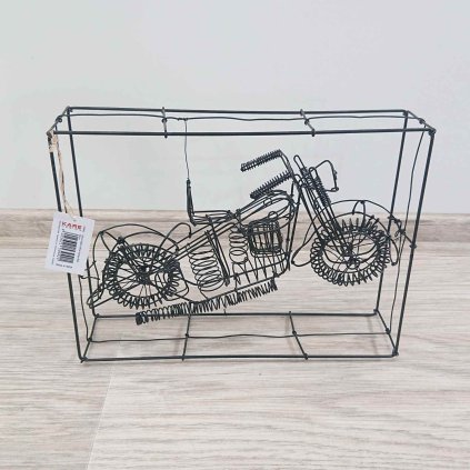 Dekorace Harley z drátu 32cm Kare