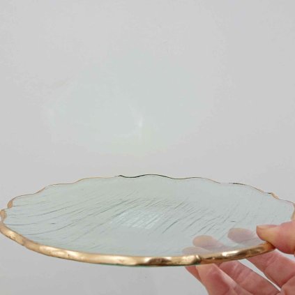 Skleněný servírovací talíř 27 cm Clayre & Eef
