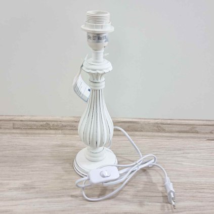 Stolní lampa bílá patina Clayre & Eef