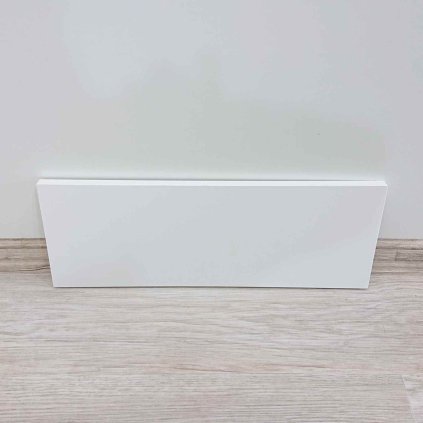 Bílé čelo zásuvky 46 cm