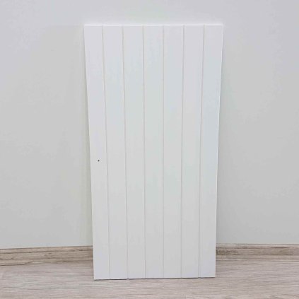 Bílá nábytková dvířka z masivního borovicového dřeva 38x75 cm