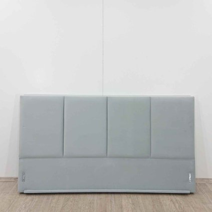 Šedé čalouněné čelo postele 190x105 cm Juniper Mazzini Beds