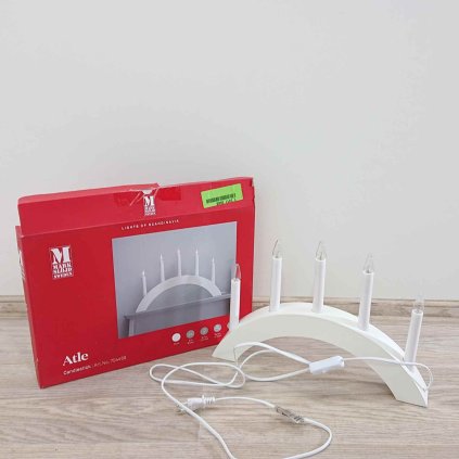 Bílý svícen Markslöjd Atle, délka 40 cm_2