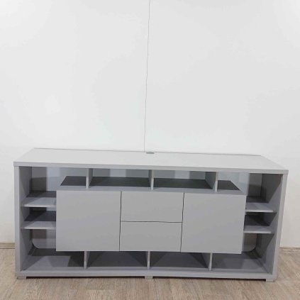Velká šedá komoda 190 cm