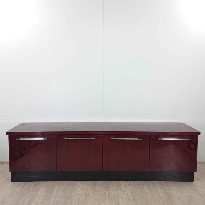 TV komoda 245 cm vínová