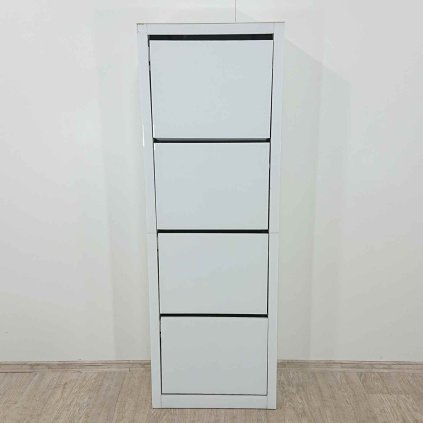 Bílý výklopný botník Luxury 4 Kare Design