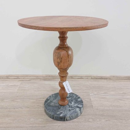 Kulatý odkládací stolek z mangového dřeva o 45 cm Pierre Bloomingville