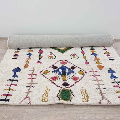 Ručně tkaný vlněný koberec 160x230 cm Moroccan Fes Flair Rugs