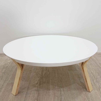 Bílý konferenční stolek Dilos 90 cm Kave Home