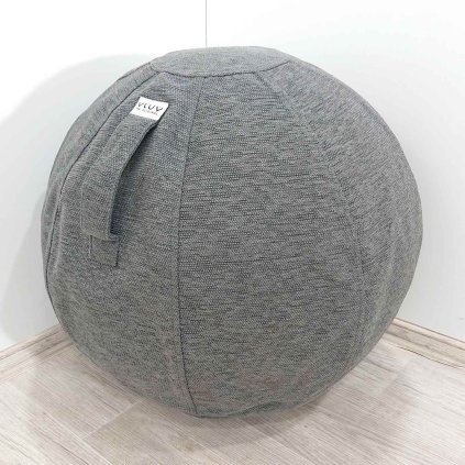 Antracitový puf / gymnastický míč Stov o 65 cm VLUV