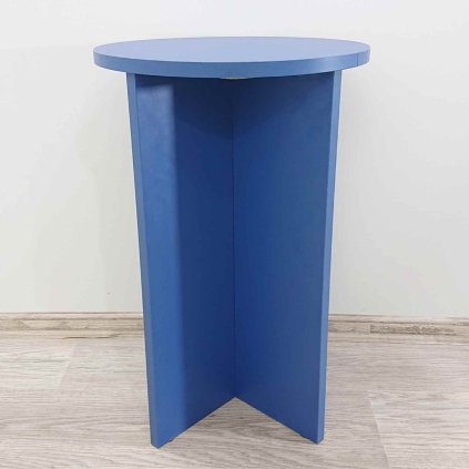 Modrý odkládací stolek Minimal 39,5 cm Mojo