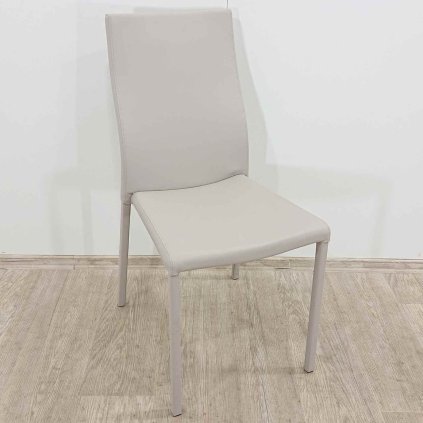 Béžová koženková židle Abele Kave Home