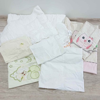 Dětská peřinka a polštář Senna baby 100x135 a 40x60 cm a 3 sady povlečení