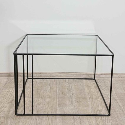 Černý konferenční stolek 55x55 cm Outline Neostill