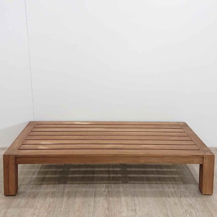 Teakový zahradní konferenční stolek Forcanera 150 x 70 cm Kave Home