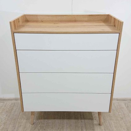 Komoda bílá dub Aarup Jysk