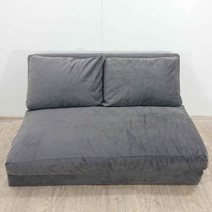 Šedé rozkládací křeslo