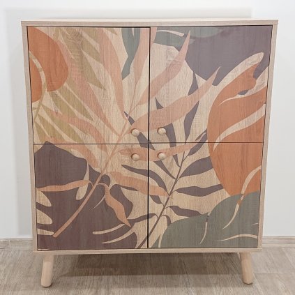 Skříňka v dekoru dubu Leaves Multilux Kalune Design