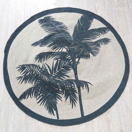 Pratelný kulatý koberec o 120 cm Tropic douceur d'intérieur