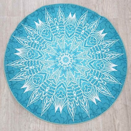 Pratelný kulatý koberec o 100 cm Mandala Mila Home
