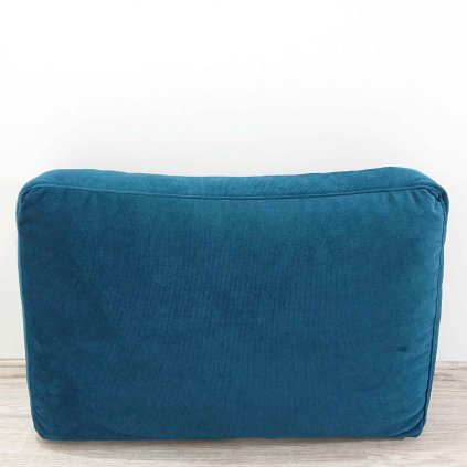 Petrolejový polštář na pohovku 65x43 cm