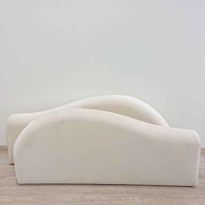 Krémová područka k pohovce set 2 ks