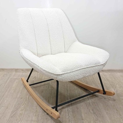 Bílé houpací křeslo Marlina Kave Home