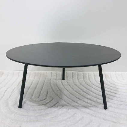 Černý betonový konferenční stolek Mathis 70 cm Kave Home