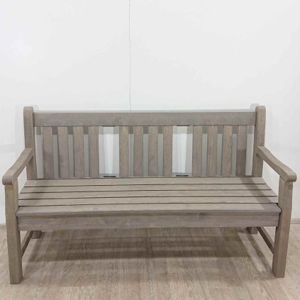 Šedá dřevěná zahradní lavice London Rojaplast