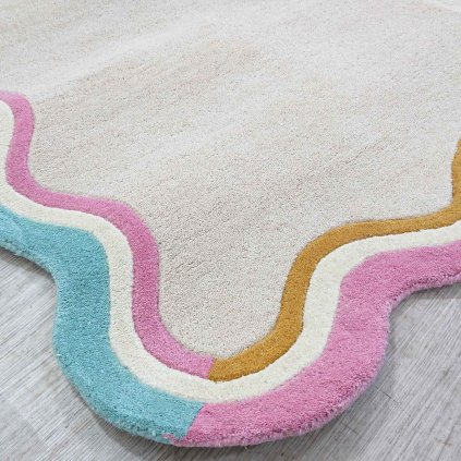 Ručně tkaný vlněný koberec 160x230 cm Leo Scallop Flair Rugs